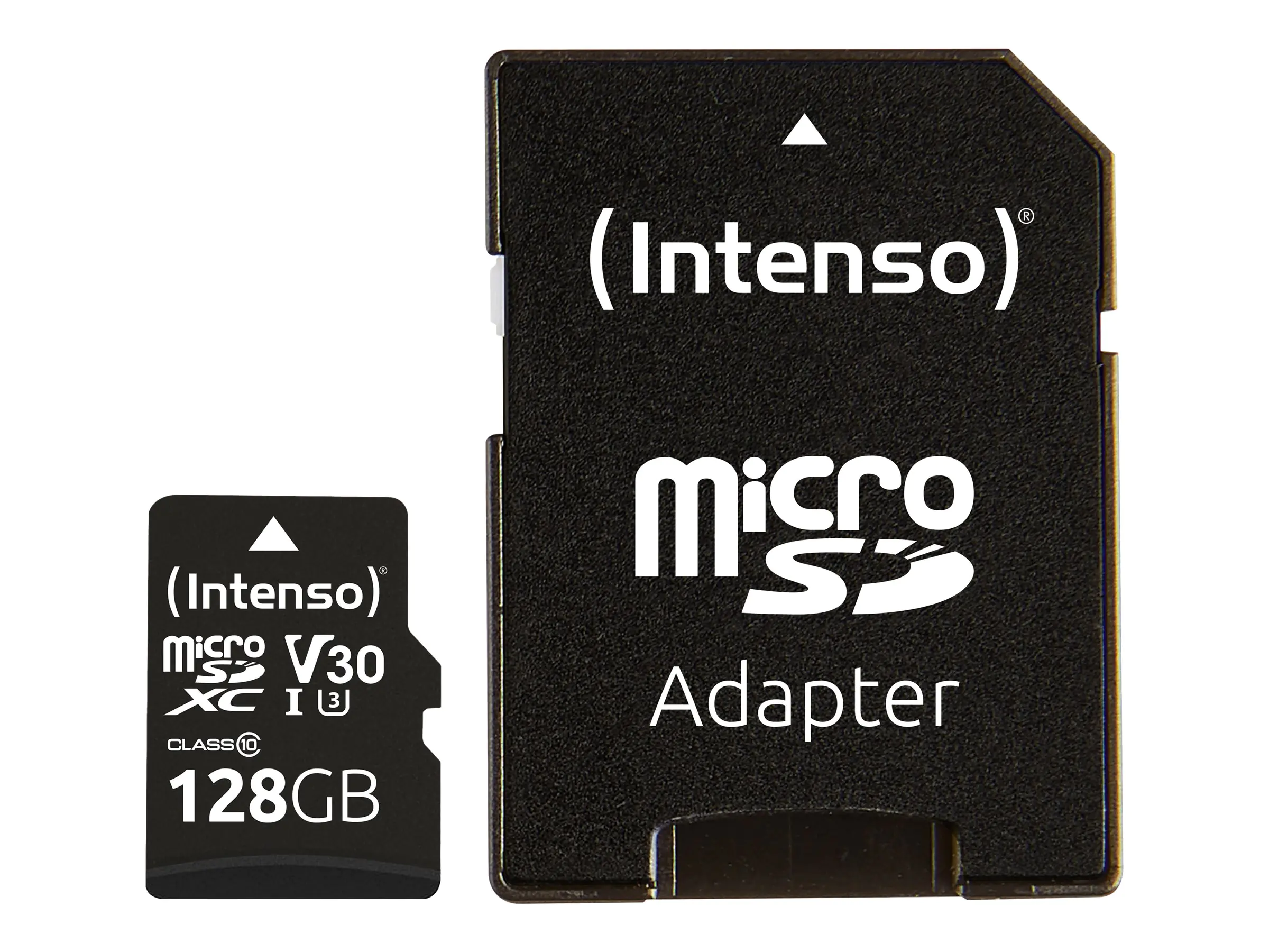 Intenso Professional - Flash-Speicherkarte (microSDXC-an-SD-Adapter inbegriffen) - 128 GB - UHS Class 1 / Class10 - microSDXC UHS-I