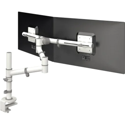 Dataflex Monitorschwenkarm Viewgo 2 x 4kg Stahl weiß