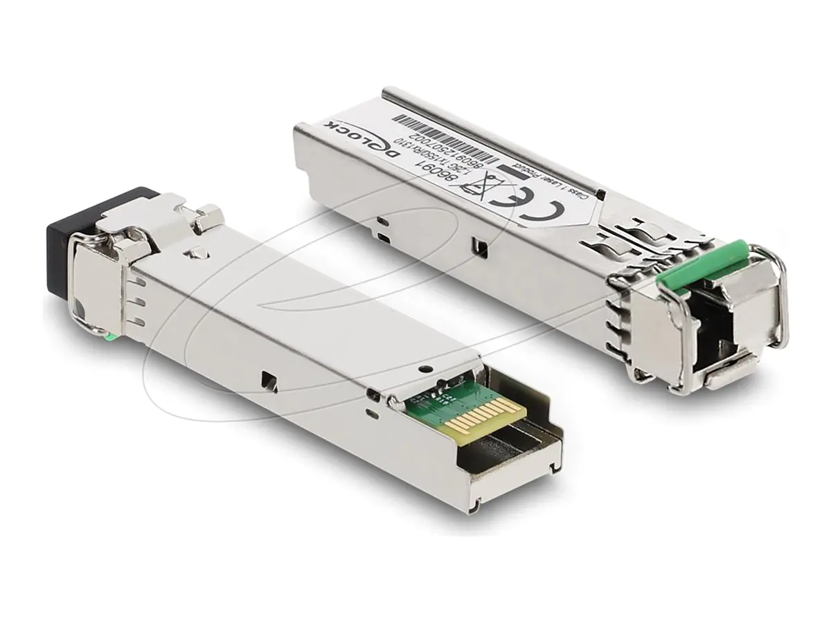 Delock SFP (Mini-GBIC)-Transceiver-Modul - 1GbE - über Glasfaser - 1000Base-BX - LC Single-Modus -