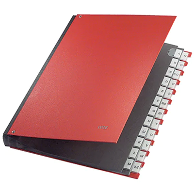 Leitz Pultordner 59240025 DIN A4 A-Z 24Fächer Graupappe rot Leitz Pultordner 59240025 DIN A4 A-Z 24Fächer Graupappe rot