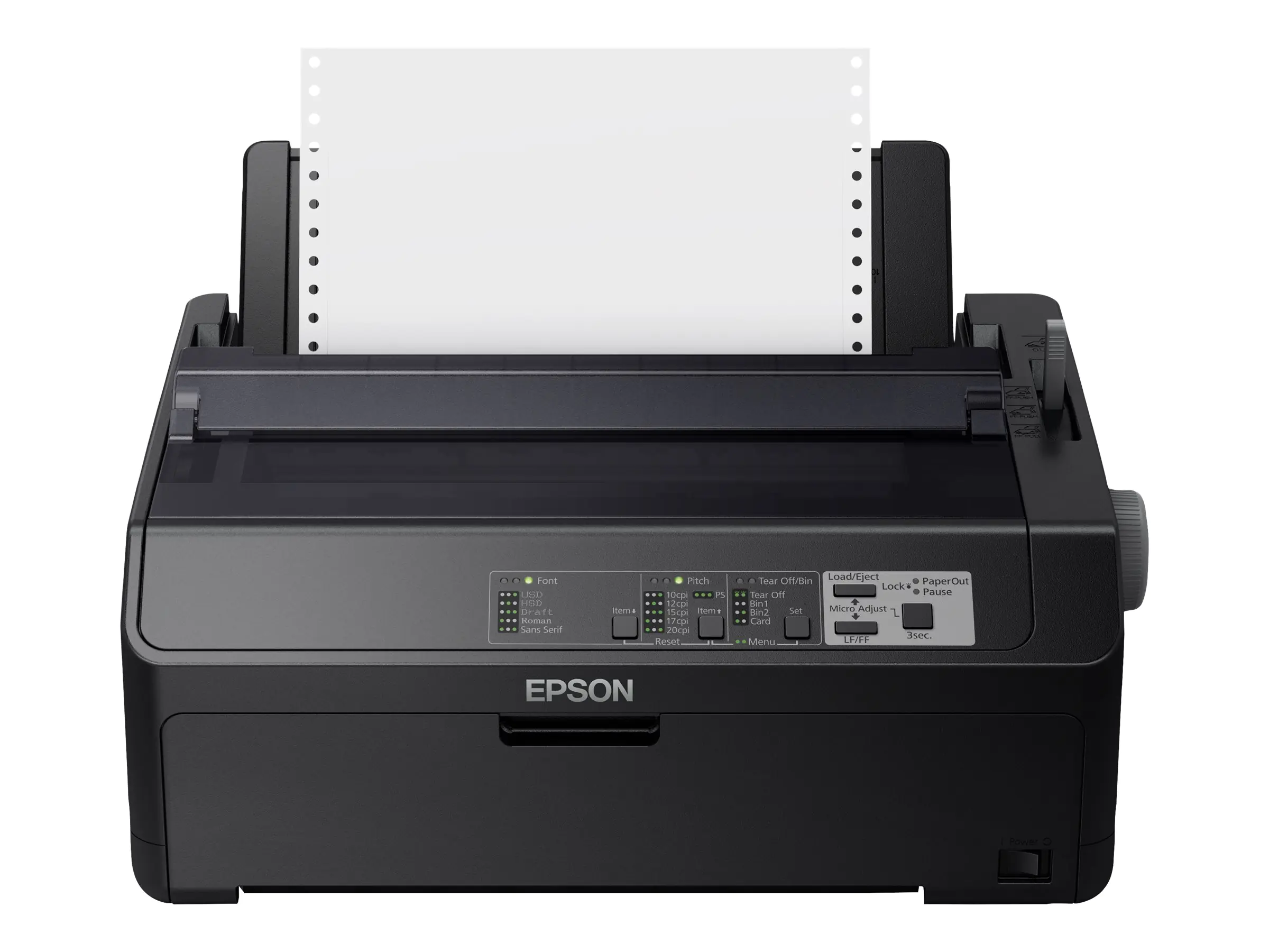 Epson FX 890IIN - Drucker - s/w - Punktmatrix - Rolle (21,6 cm), JIS B4, 254 mm (Breite) - 240 x 144 dpi - 9 Pin - bis zu 738 Zeichen/Sek. - parallel, USB 2.0, LAN