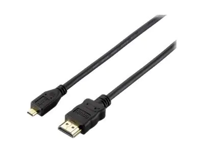 equip High Speed - HDMI-Kabel mit Ethernet - HDMI männlich zu mikro HDMI männlich - 2 m