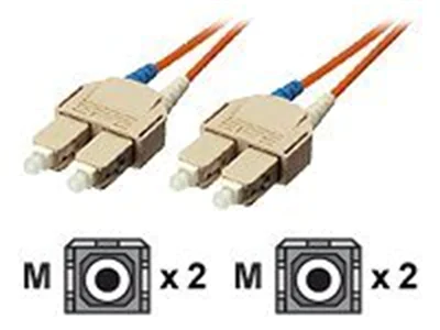equip - Patch-Kabel - SC multi-mode (M) zu SC multi-mode (M) - 3 m - Glasfaser - 62,5/125 Mikrometer - orange