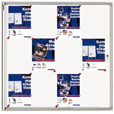 Franken GmbH Schaukasten x-tra! Line für 12x DIN A4 Aluminium FSA12