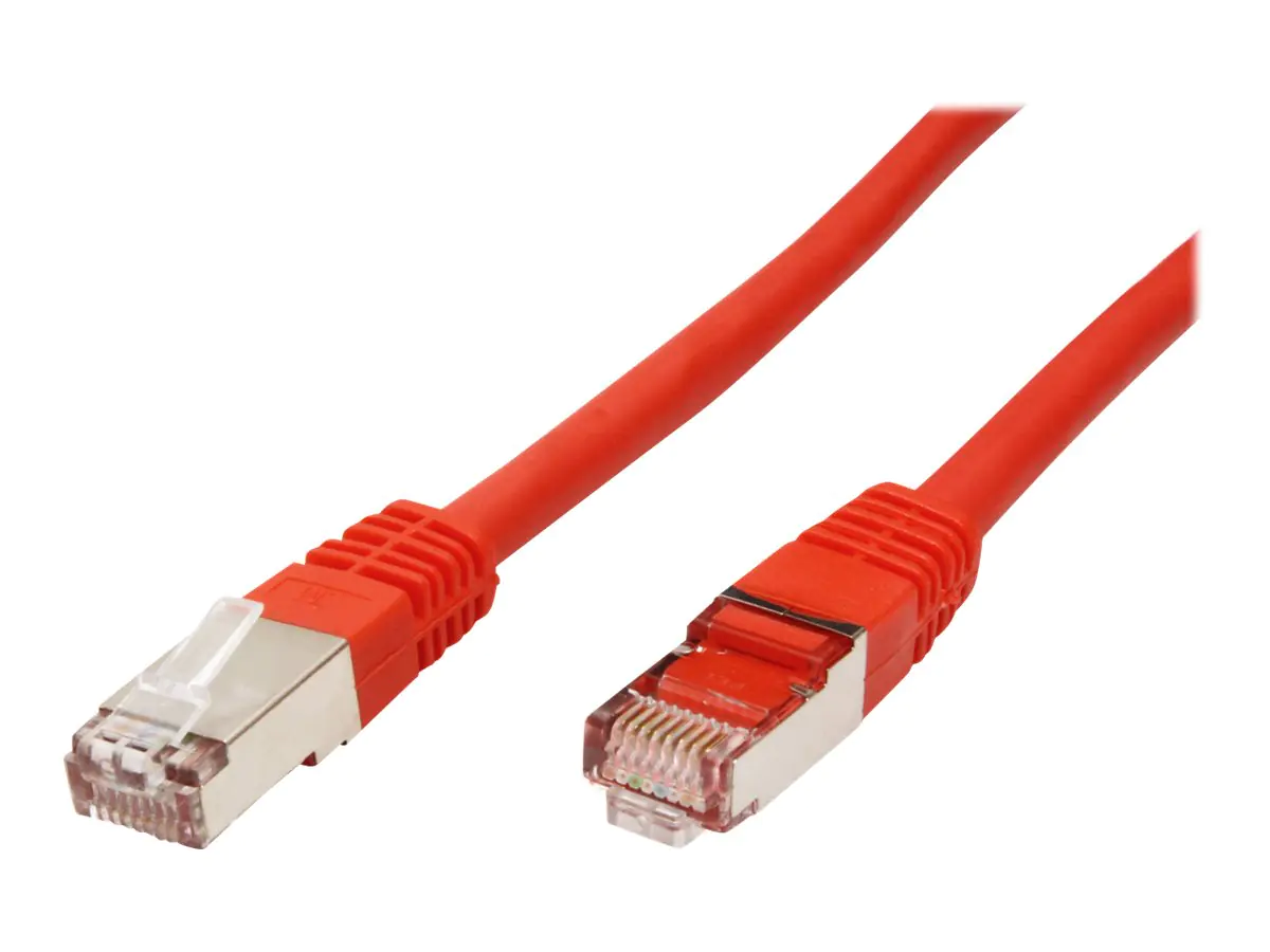 VALUE - Patch-Kabel - RJ-45 (M) zu RJ-45 (M) - 1.5 m - SFTP, PiMF - CAT 6 - geformt, verseilt - Rot