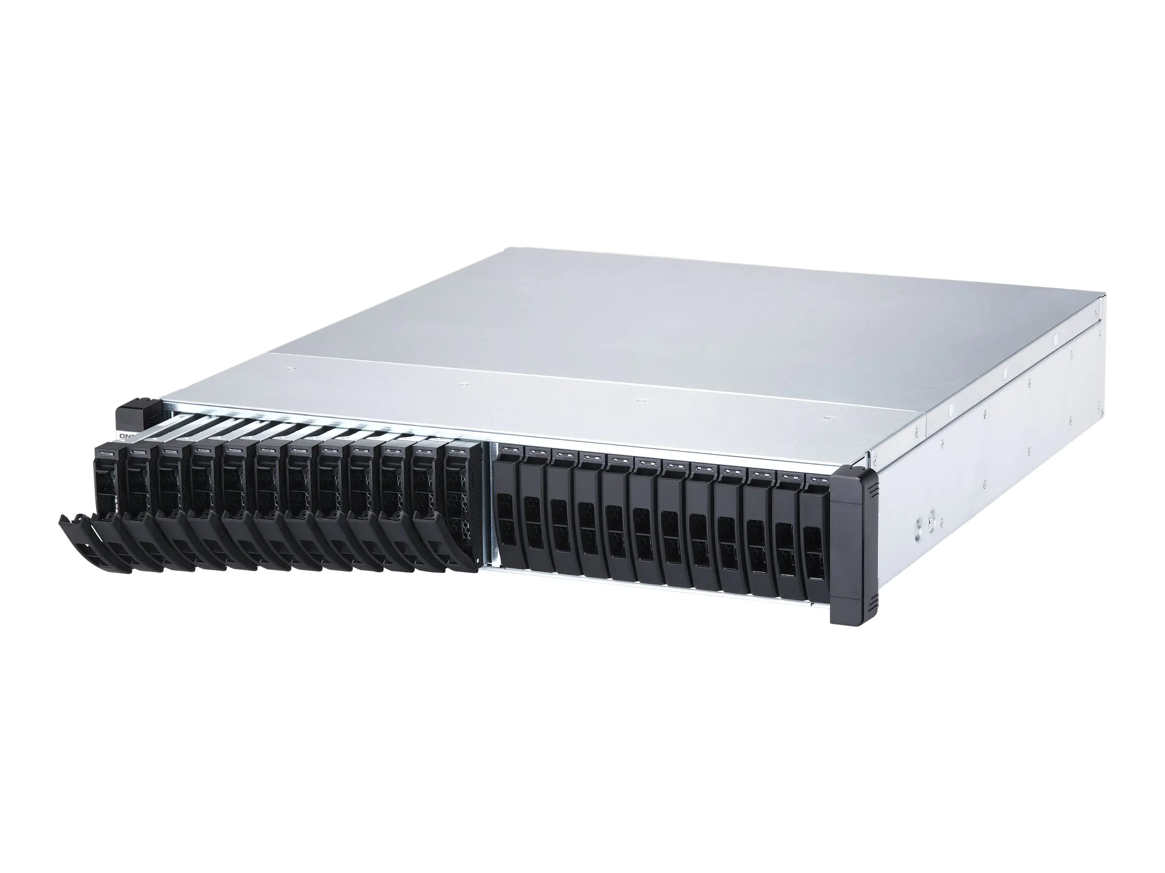 QNAP ES2486dc - NAS-Server - 24 Schächte - Rack - einbaufähig - SAS 12Gb/s - RAID RAID 0, 1, 5, 6, 10, 50, JBOD, 60, RAID TP - RAM 96 GB - Gigabit Ethernet / 10 Gigabit Ethernet - iSCSI Support - 2U