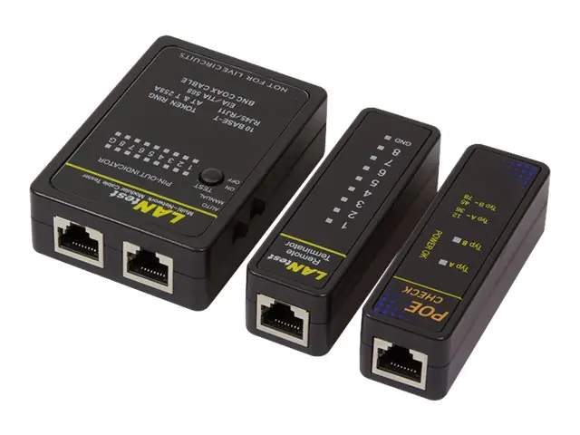 LogiLink Network cable tester with PoE finder - Netzwerktester-Set