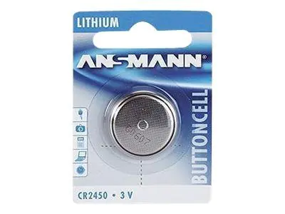 Ansmann Knopfbatterie CR2450 3V 1er Blister Lithium 5020112