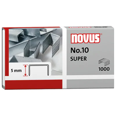 NOVUS Heftklammer No.10 040-0003 verzinkt 1.000 St./Pack. NOVUS Heftklammer No.10 040-0003 verzinkt 1.000 St./Pack.