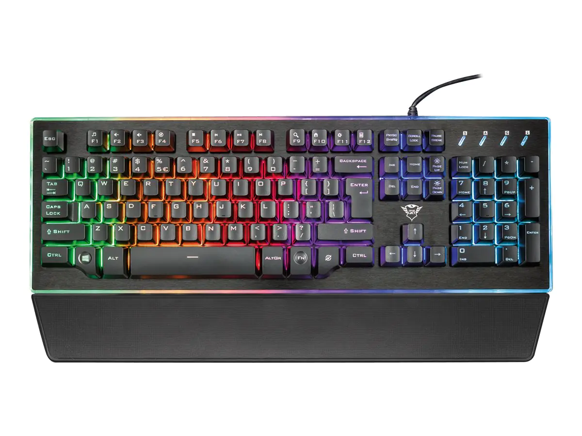 Trust GXT 860 Thura - Tastatur - hintergrundbeleuchtet - USB - Deutsch