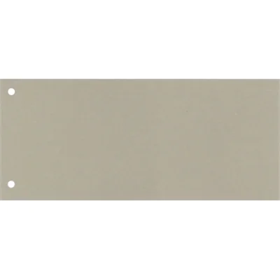 Trennstreifen 10,5x24cm Karton grau 100 St./Pack. Trennstreifen 10,5x24cm Karton grau 100 St./Pack.