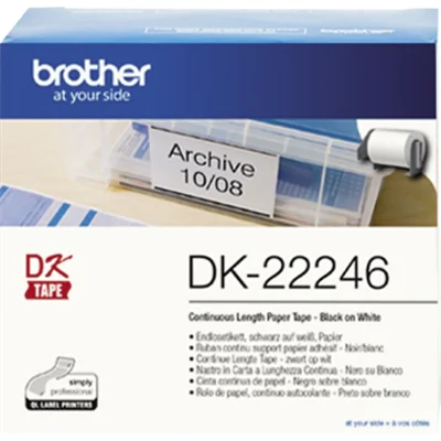 Brother Endlosetikettenrolle DK22246 103mmx30,48m weiß Brother Endlosetikettenrolle DK22246 103mmx30,48m weiß