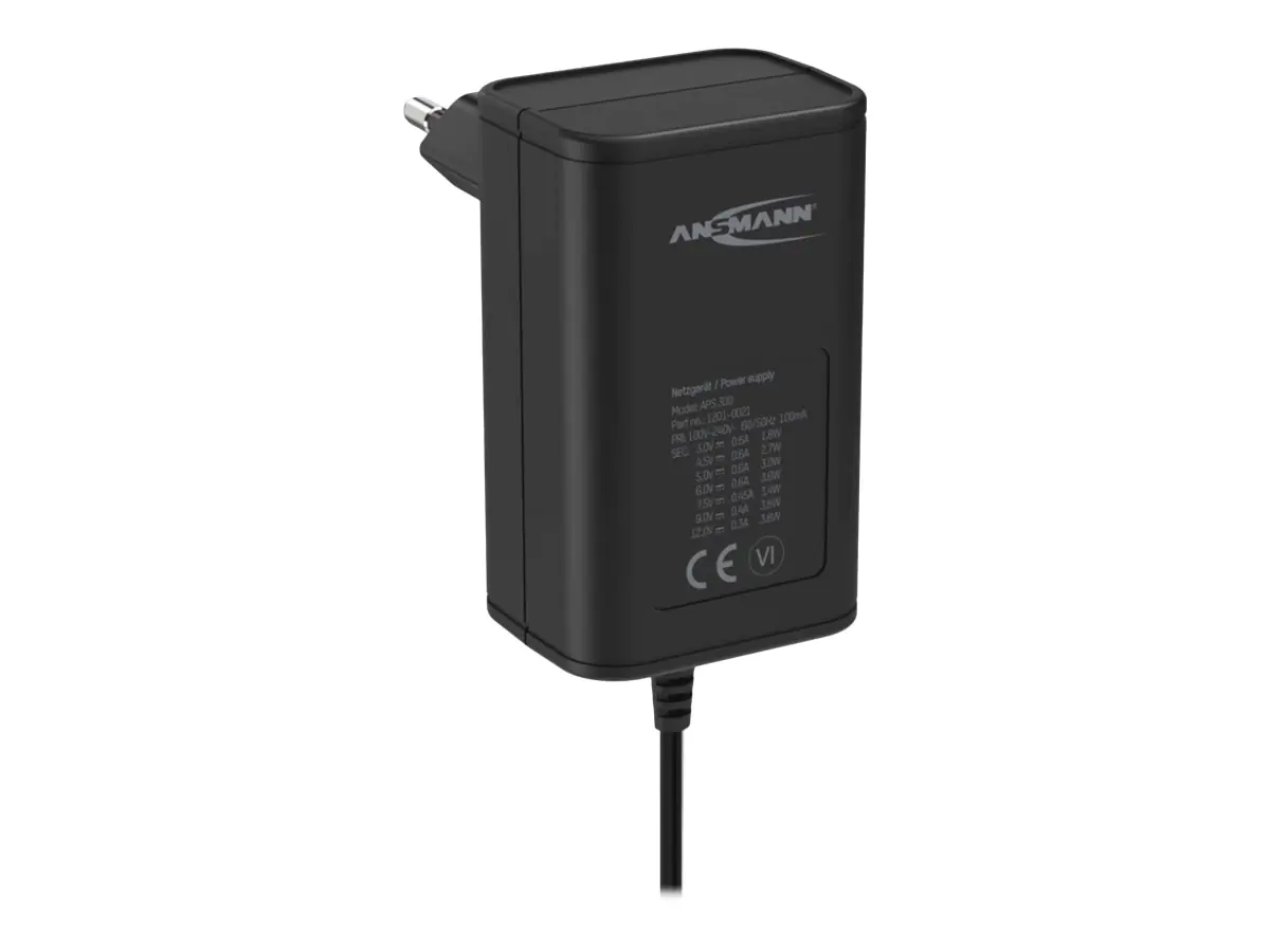 Ansmann APS 300 - Netzteil - 3.6 Watt - 0.6 A (power DC jack) 1201-0021