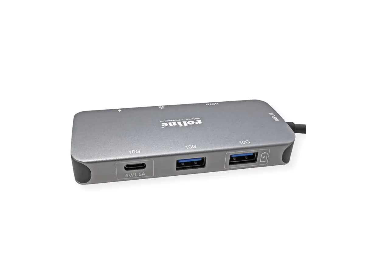 Roline - Dockingstation - USB-C 3.2 Gen 2 - HDMI - 1GbE