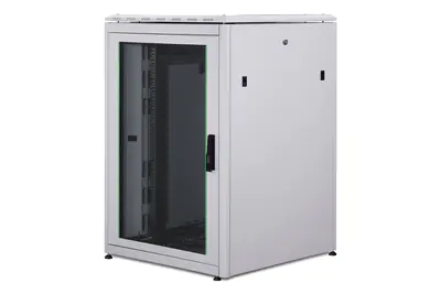 Digitus Unique DN-19 22U-8/8-1 - Schrank Netzwerkschrank - Hellgrau, RAL 7035 - 22U - 48.3 cm (19")