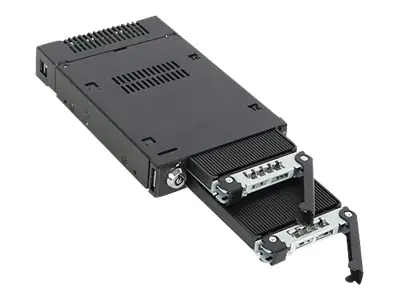 ICY Dock ToughArmor MB834M2K-B - Mobiles Speicher-Rack mit Kühlkörper - M.2 - M.2 NVMe Card - U.2 - Schwarz