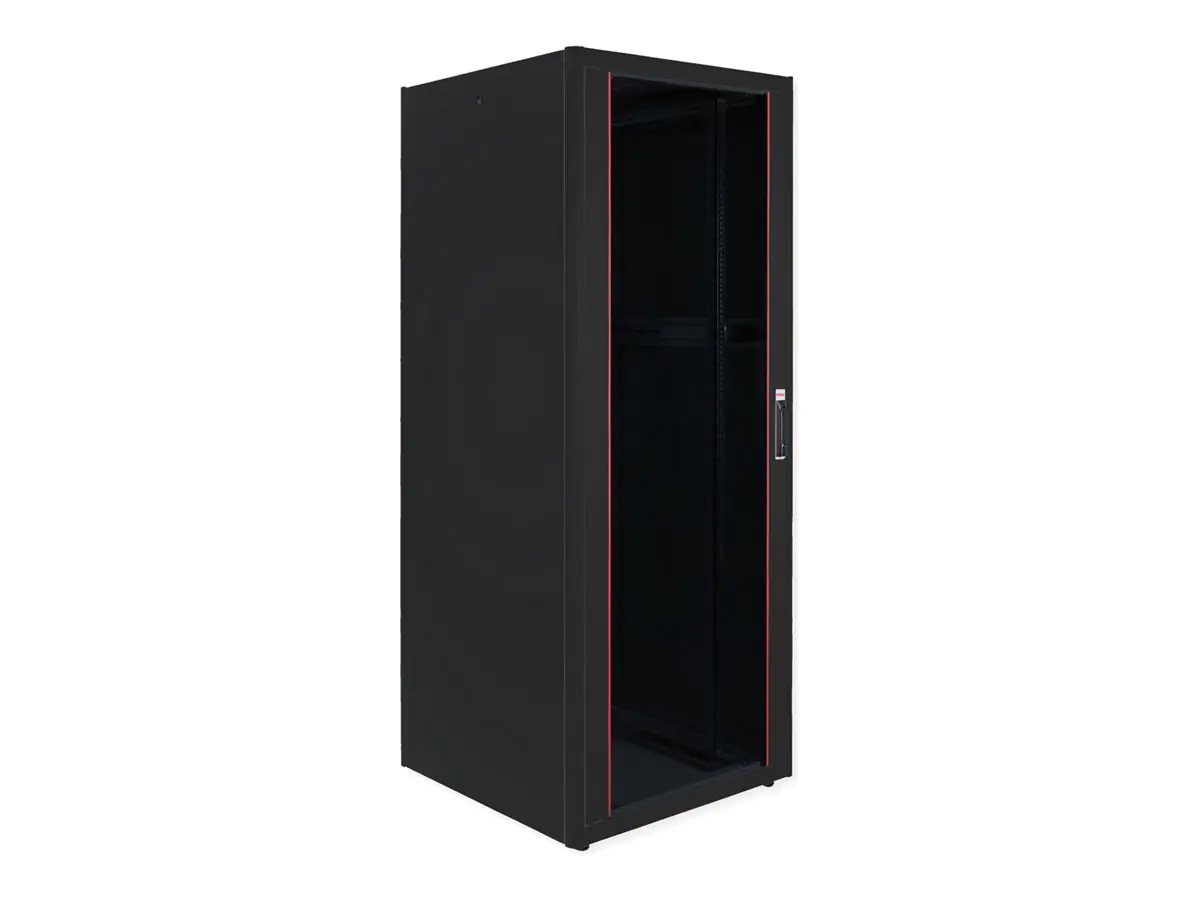 ROLINE 19 Zoll Netzwerkschrank Pro 42 HE 800x800 BxT Glastür schwarz