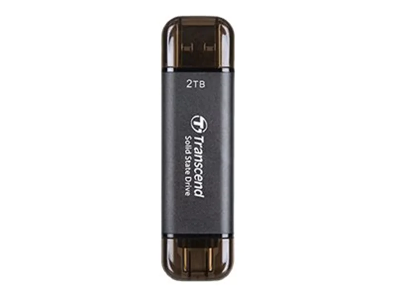 Transcend ESD310C - SSD - 2 TB - extern (tragbar) - USB 3.2 Gen 2x1 (USB-C Steckverbinder) - Schwarz