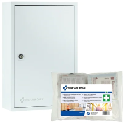FIRST AID ONLY Verbandschrank gefüllt DIN 13169 Metall, lackiert weiß FIRST AID ONLY Verbandschrank gefüllt DIN 13169 Metall, lackiert weiß