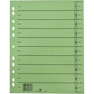 Soennecken Trennblatt oeco DIN A4 Recyclingkarton grün schwarz 100 St./Pack. Soennecken Trennblatt oeco DIN A4 Recyclingkarton grün schwarz 100 St./Pack.