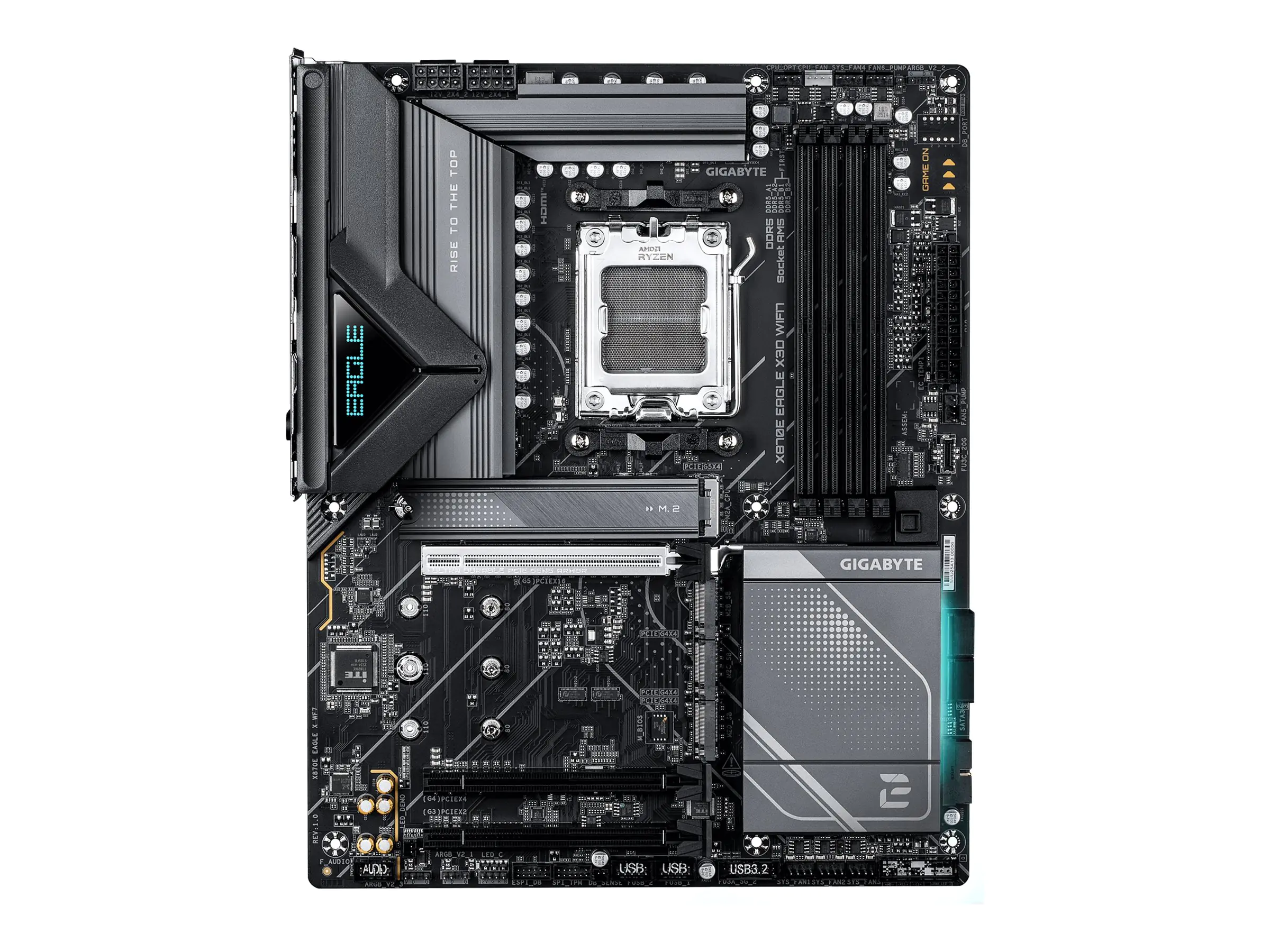 Gigabyte X870E EAGLE X3D WIFI7 - Motherboard - ATX - Socket AM5 - AMD X870E Chipsatz - USB4, USB