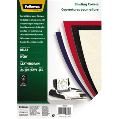 Fellowes Deckblatt Delta 5370104 DIN A4 weiß 100 St./Pack. Fellowes Deckblatt Delta 5370104 DIN A4 weiß 100 St./Pack.