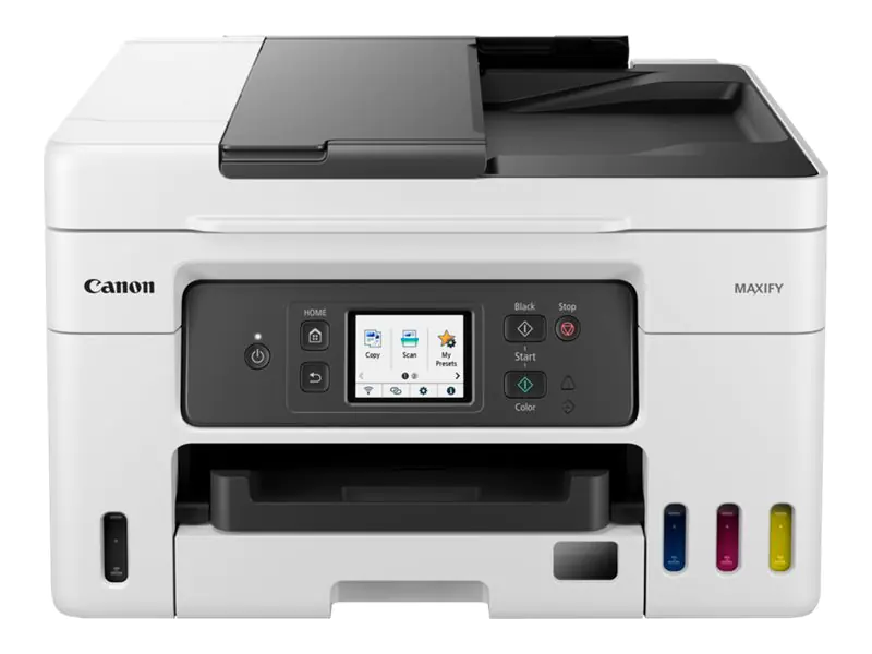 Canon MAXIFY GX4050 - Multifunktionsdrucker - Farbe - Tintenstrahl - nachfüllbar - Legal (216 x 356 mm) (Original) - A4/Legal (Medien) - bis zu 18 ipm (Drucken) - 350 Blatt - 33.6 Kbps - USB 2.0, Wi-Fi(ac), LAN