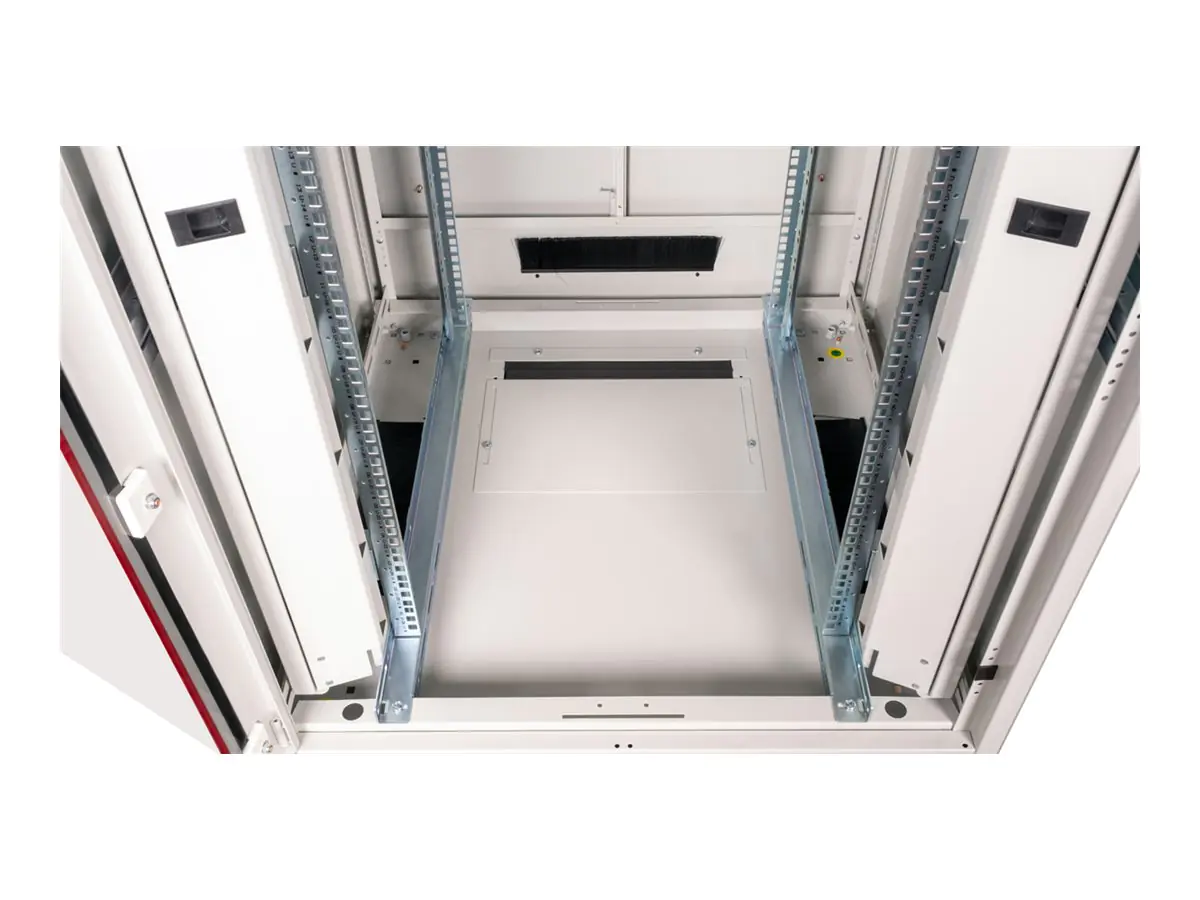 ROLINE 19 Zoll Netzwerkschrank Pro 26 HE 800x800 BxT Glastür grau