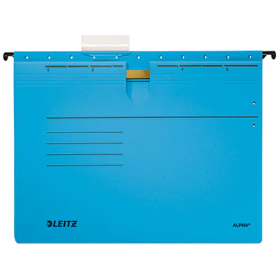 Leitz Hängehefter ALPHA® DIN A4 275g/m² Pendareckarton, recycelt blau 25 St./Pack. Leitz Hängehefter ALPHA® DIN A4 275g/m² Pendareckarton, recycelt blau 25 St./Pack.