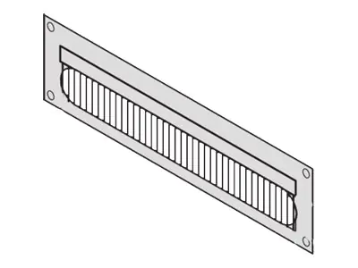 SCHROFF Novastar / Eurorack - Rack Kabelmanagement-Kabelkanal - RAL 7021, Black Gray