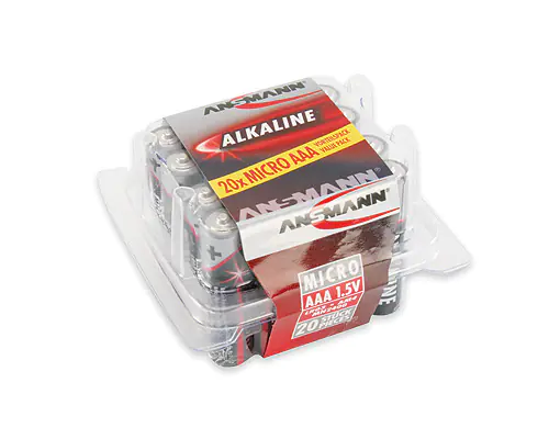 Ansmann Batterie AAA Micro LR03 1,5V 20er Pack Alkalisch 5015538 Ansmann Batterie AAA Micro LR03 1,5V 20er Pack Alkalisch 5015538