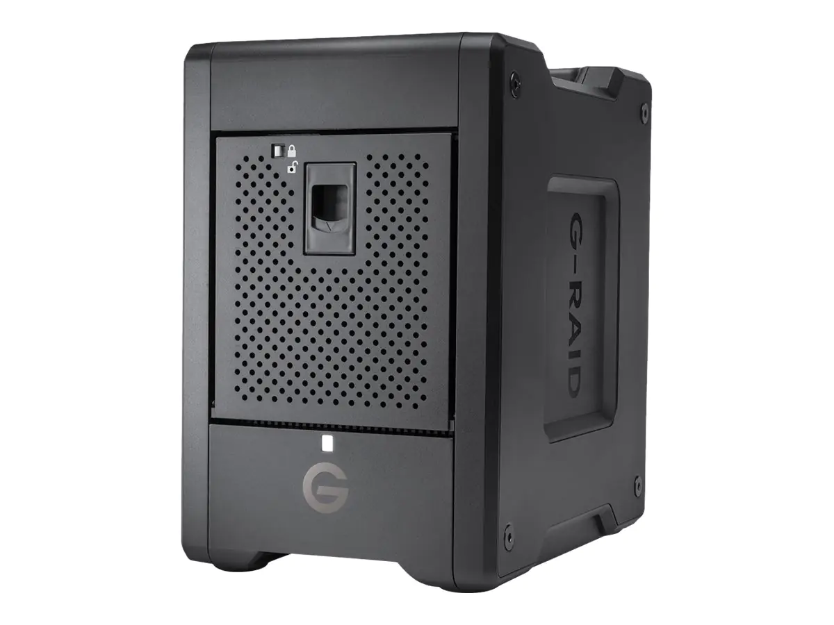 SanDisk G-RAID SHUTTLE 4 - Festplatten-Array - 80 TB - 4 Schächte - HDD 20 TB x 4 - Thunderbolt 3, USB 3.1 Gen 2 (extern)