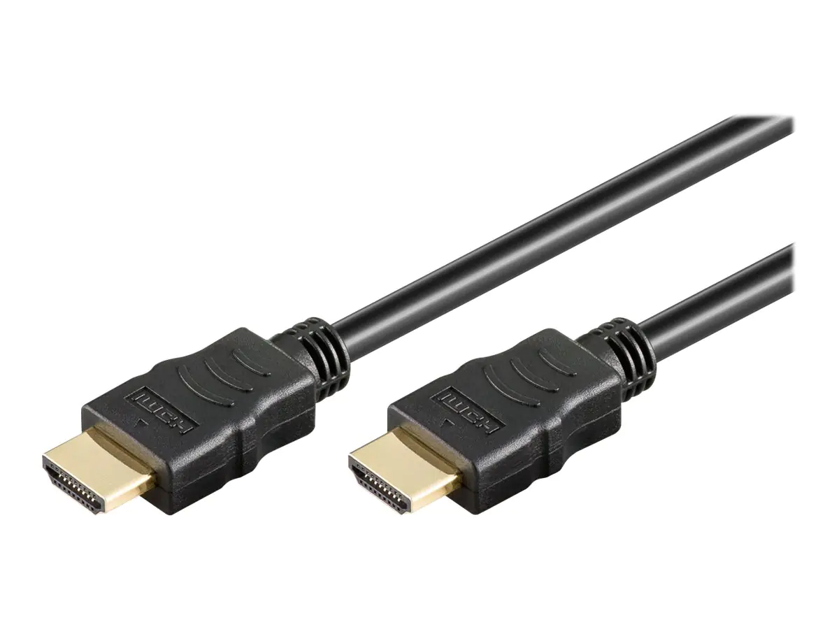 goobay Series 2.0 - Highspeed - HDMI-Kabel mit Ethernet - HDMI männlich zu HDMI männlich - 15 m - Doppelisolierung - Schwarz - 4K Ultra HD support