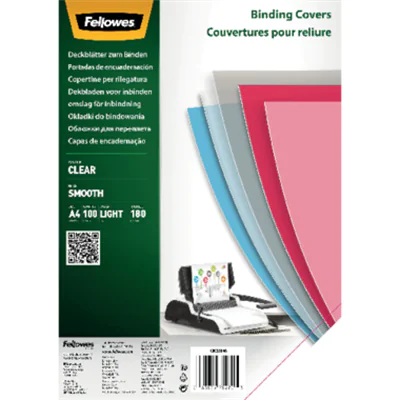 Fellowes® Deckblattfolie DIN A4 0,25mm PET transparent 100 St./Pack.