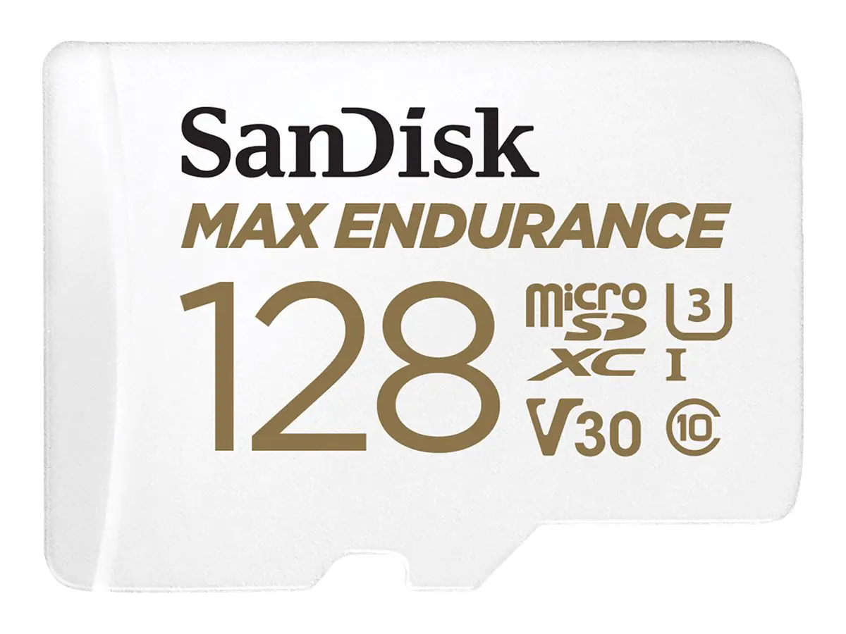 SanDisk Max Endurance - Flash-Speicherkarte (microSDXC-an-SD-Adapter inbegriffen) SDSQQVR-128G-GN6IA