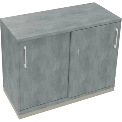 Schiebetürenschrank 2OH B1000xT442xH781mm si/Beton hell Schiebetürenschrank 2OH B1000xT442xH781mm si/Beton hell