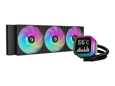 Deepcool LP360 Liquid Cooler 360mm 5th Gen Pump 3400RPM 14x14 Dot Matrix Screen