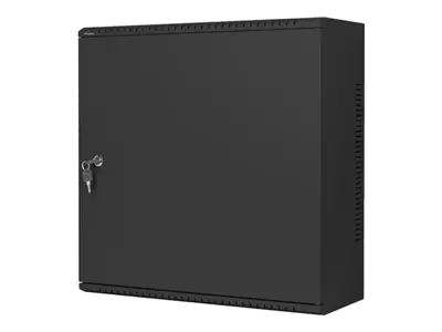 Lanberg WAF1 Series - Gehäuse - 540 x 200, flaches Profil, montiert - geeignet für Wandmontage - Schwarz, RAL 9004 - 6U - 48.3 cm (19") WAF1-5203-06-00B
