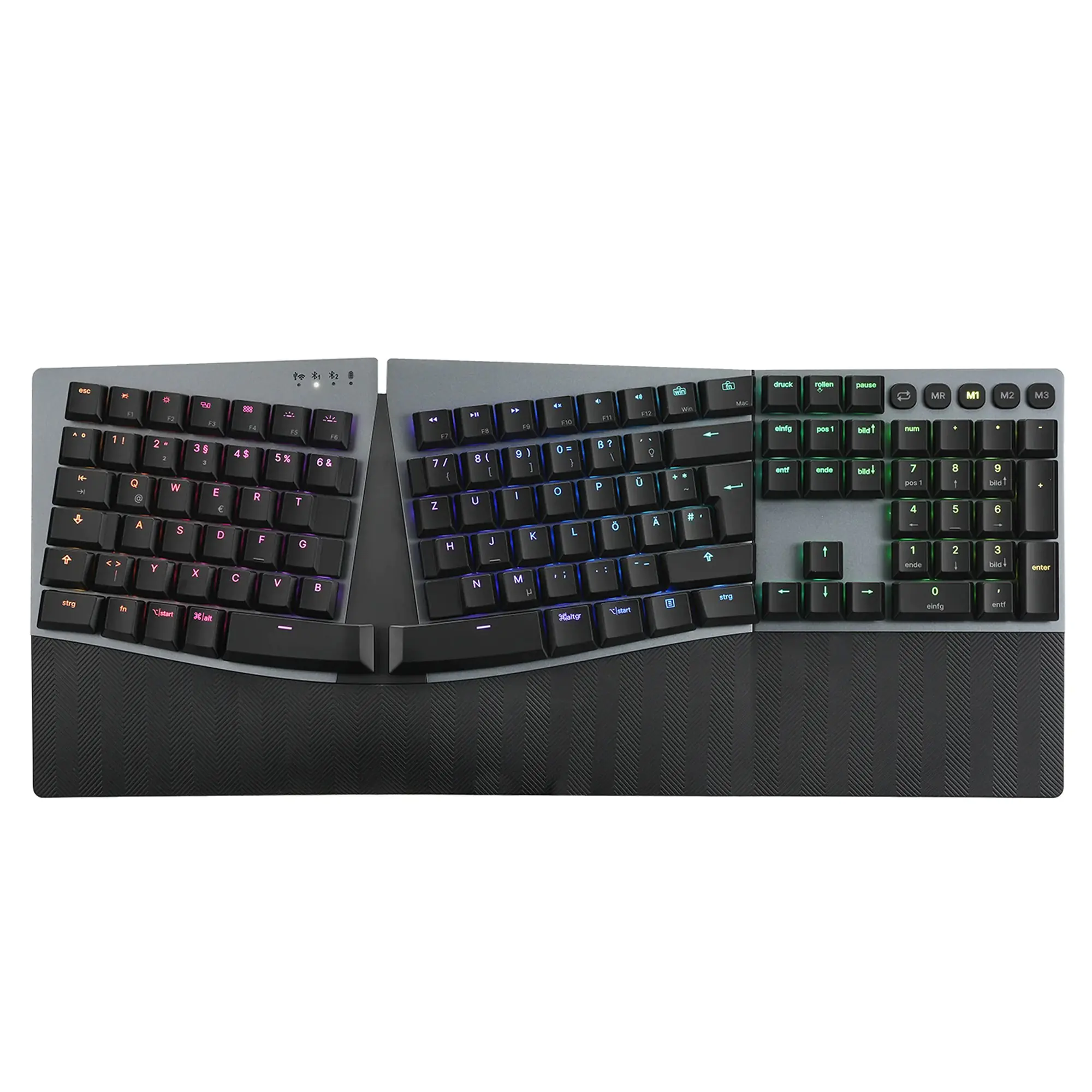 Perixx PERIBOARD-835 BR DE kabellose RGB-beleuchtete ergo mechanische Perixx PERIBOARD-835 BR DE kabellose RGB-beleuchtete ergo mechanische