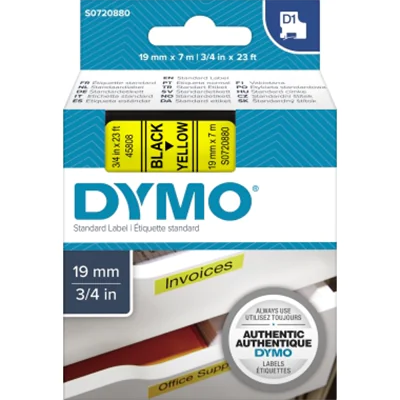 DYMO Schriftbandkassette D1 S0720880 19mmx7m sw auf ge DYMO Schriftbandkassette D1 S0720880 19mmx7m sw auf ge