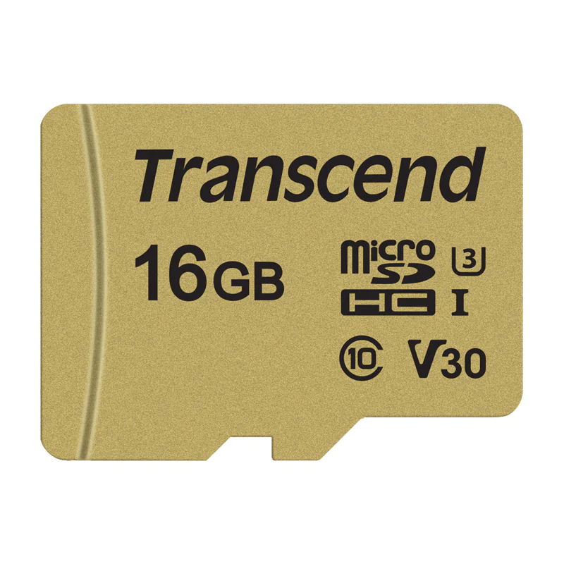 Transcend 500S - Flash-Speicherkarte (microSDHC/SD-Adapter TS16GUSD500S