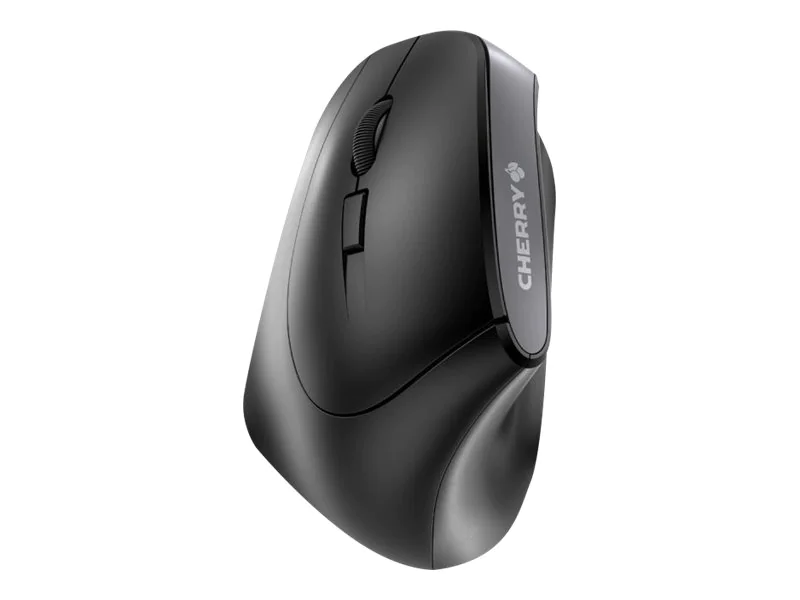 Cherry MW 4500 LEFT - Maus - ergonomisch - Für Linkshänder - optisch - 6 Tasten - kabellos - kabelloser Empfänger (USB) JW-4550