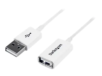 StarTech 3m USB 2.0 Verlängerungskabel A auf A - Stecker/Buchse - Weiß - USB A (St) auf USB A (Bu) Verlängerung - USB-Verlängerungskabel - USB (W) zu USB (M) - USB 2.0 - 3 m - geformt - weiß - für P/N: MSDREADU2OTG, USBEXTPAA1MW, USBEXTPAA2MW, USBPAUB1MW, StarTech 3m USB 2.0 Verlängerungskabel A auf A - Stecker/Buchse - Weiß - USB A (St) auf USB A (Bu) Verlängerung - USB-Verlängerungskabel - USB (W) zu USB (M) - USB 2.0 - 3 m - geformt - weiß - für P/N: MSDREADU2OTG, USBEXTPAA1MW, USBEXTPAA2MW, USBPAUB1MW,