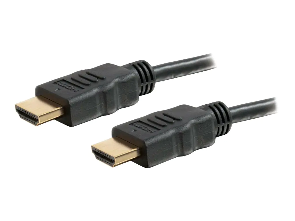 C2G 1m High Speed HDMI Cable with Ethernet - 4K - UltraHD - HDMI-Kabel mit Ethernet - HDMI männlich zu HDMI männlich - 1 m - Schwarz