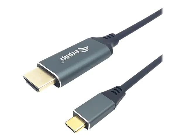 equip - Adapterkabel - 24 pin USB-C männlich zu HDMI männlich - 3 m - Schwarz - unterstützt 4K 60 Hz (3840 x 2160), 1080p-Unterstützung, 240 Hz, Support von 2K 144 Hz