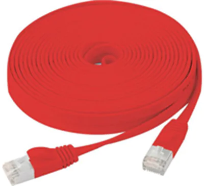 exertis Connect Flachband Patchkabel Cat. 6 U/FTP rot 20.0 m - Netzwerk - CAT 6