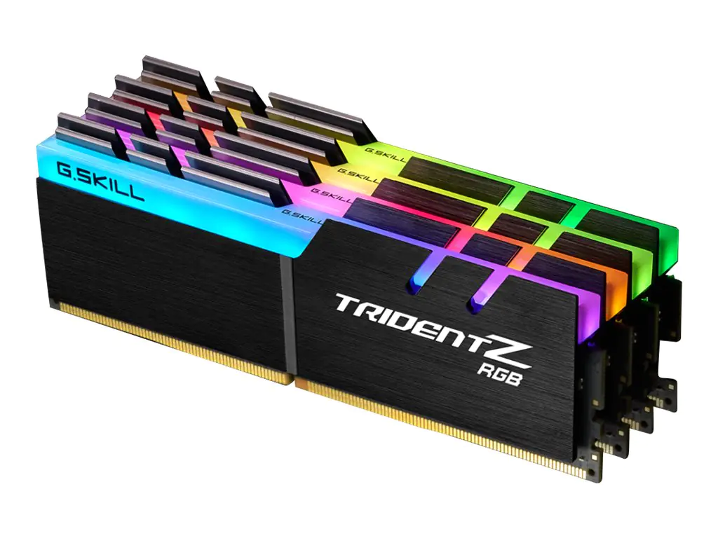 G.Skill TridentZ RGB Series - DDR4 - kit - 64 GB: 4 x 16 GB - DIMM 288-PIN - 3600 MHz / PC4-28800 - CL18 - 1.35 V - ungepuffert - non-ECC