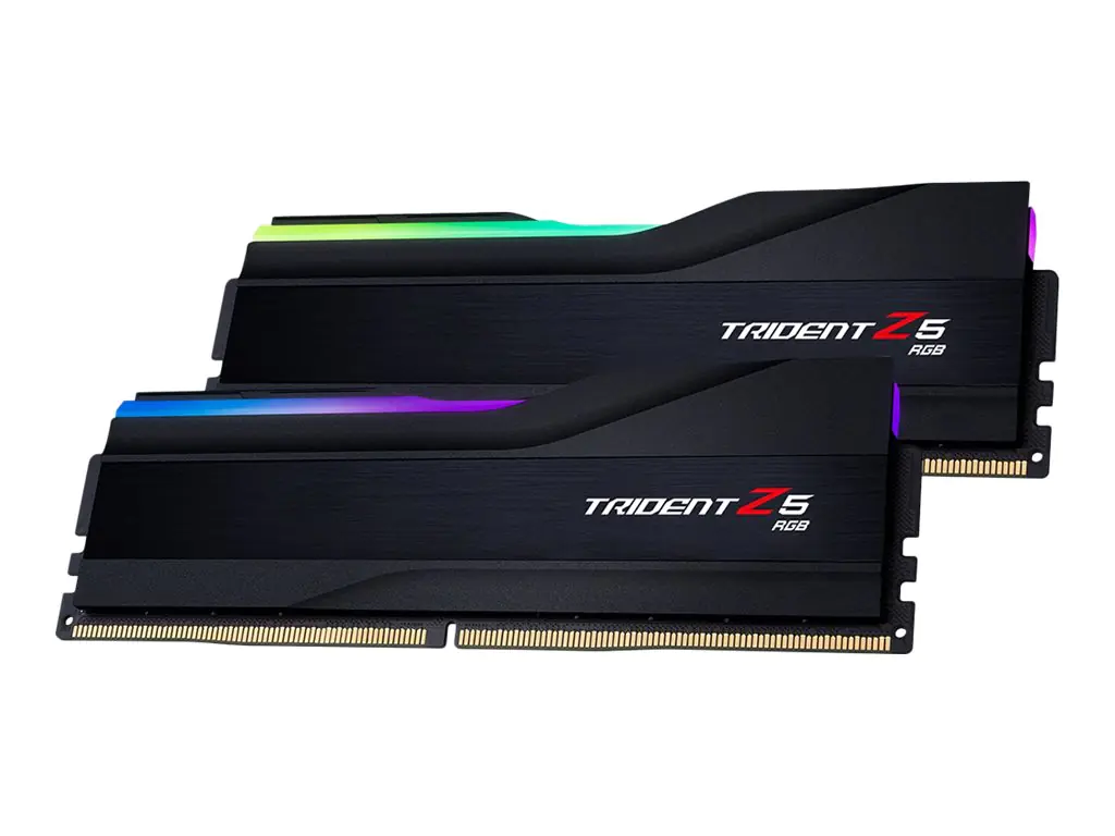 G.Skill Trident Z5 RGB - DDR5 - Kit - 32 GB: 2 x 16 GB - DIMM 288-PIN - 6400 MHz / PC5-51200 - CL32 - 1.4 V - ungepuffert - non-ECC - mattschwarz