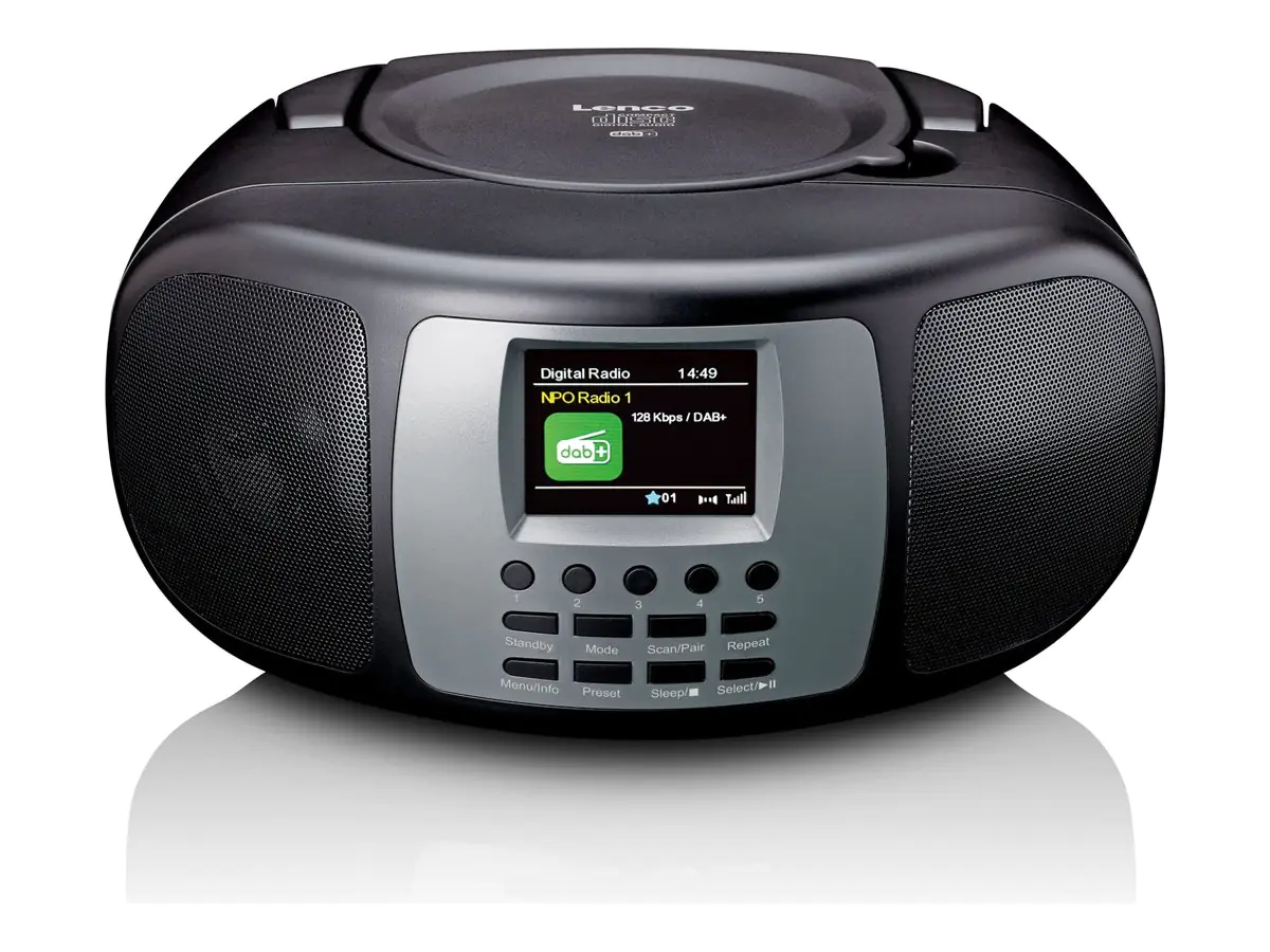 Lenco SCD-860 - Ghettoblaster - 4 Watt - Black Gray