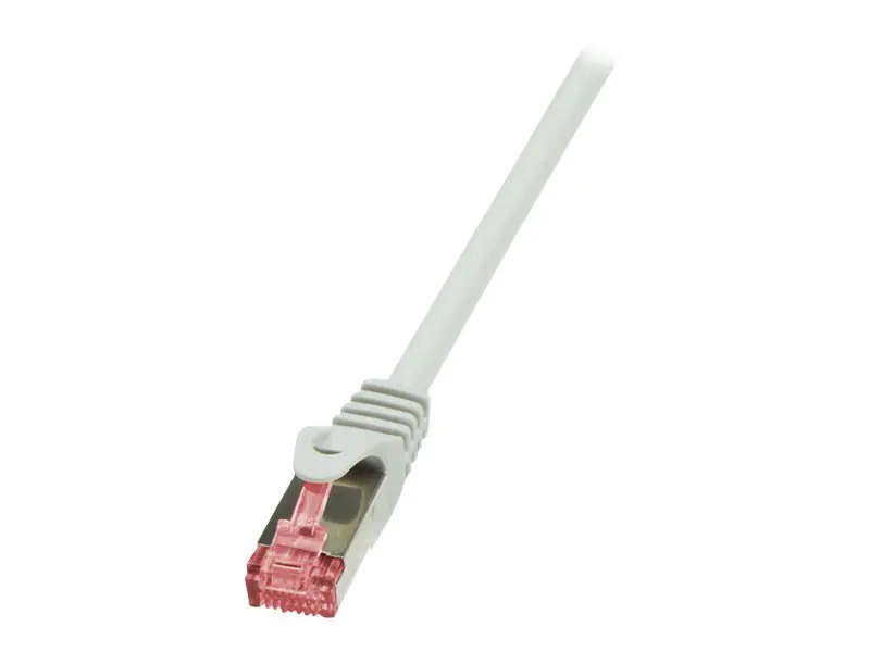 LogiLink PrimeLine - Patch-Kabel - RJ-45 (M) zu RJ-45 (M) - 1 m - SFTP, PiMF - CAT 6 - halogenfrei, geformt, ohne Haken - Grau LogiLink PrimeLine - Patch-Kabel - RJ-45 (M) zu RJ-45 (M) - 1 m - SFTP, PiMF - CAT 6 - halogenfrei, geformt, ohne Haken - Grau